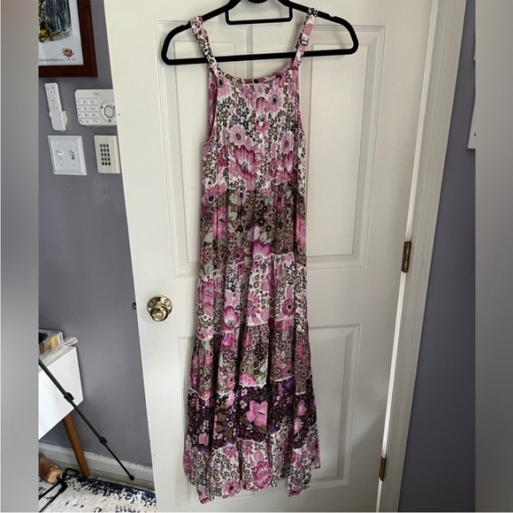 Spell Floral Patchwork Maxi Dress - Pink and Purple - Picture 10 of 16